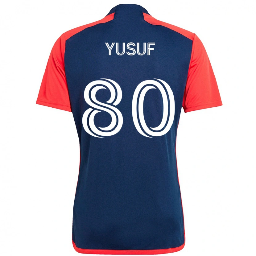 Danxen Dames Alhassan Yusuf #80 Blauw Rood Thuisshirt Thuistenue 2025/26 T-Shirt