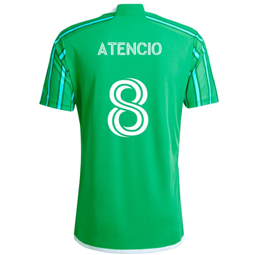 Danxen Dames Josh Atencio #8 Groen Wit Thuisshirt Thuistenue 2025/26 T-Shirt