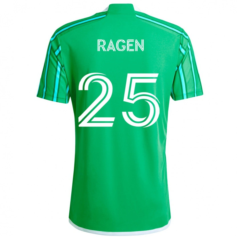 Danxen Dames Jackson Ragen #25 Groen Wit Thuisshirt Thuistenue 2025/26 T-Shirt