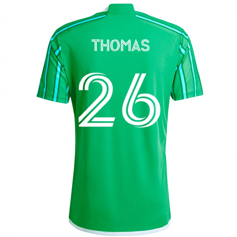 Danxen Dames Andrew Thomas #26 Groen Wit Thuisshirt Thuistenue 2025/26 T-Shirt