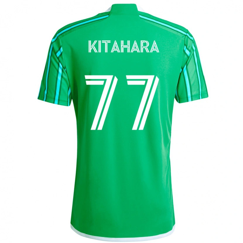 Danxen Dames Sota Kitahara #77 Groen Wit Thuisshirt Thuistenue 2025/26 T-Shirt