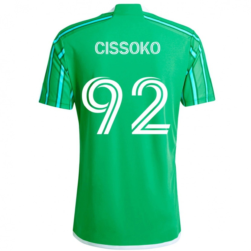 Danxen Dames Abdoulaye Cissoko #92 Groen Wit Thuisshirt Thuistenue 2025/26 T-Shirt