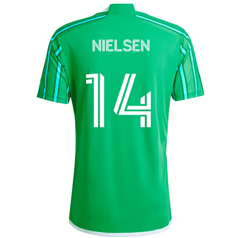 Danxen Dames Taylor Nielsen #14 Groen Wit Thuisshirt Thuistenue 2025/26 T-Shirt