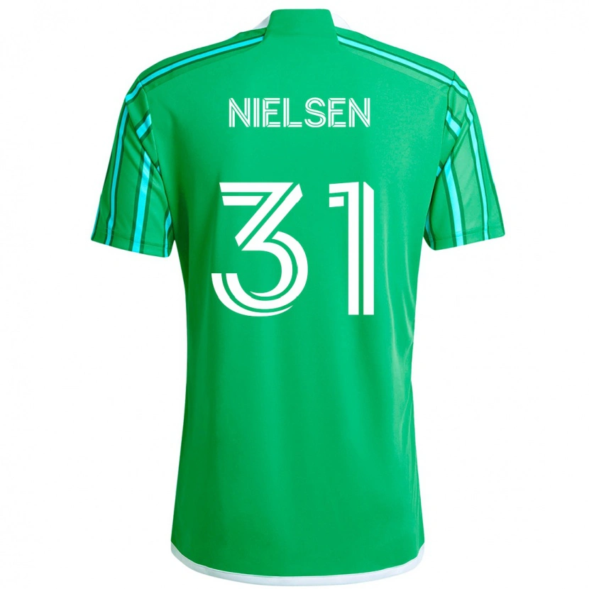 Danxen Dames Madeline Nielsen #31 Groen Wit Thuisshirt Thuistenue 2025/26 T-Shirt
