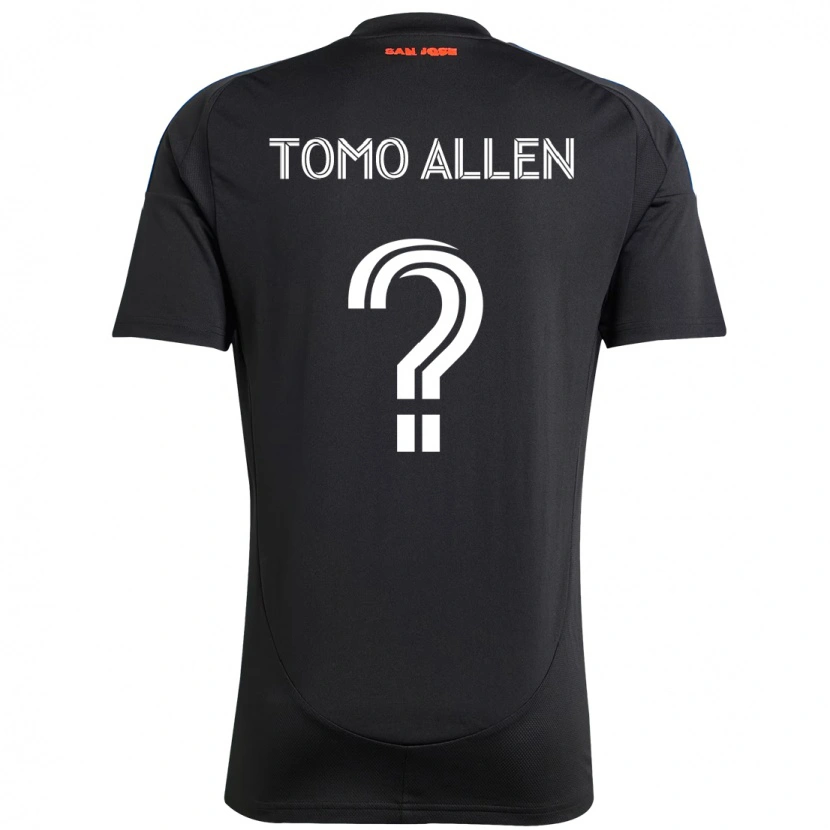 Danxen Dames Tomo Allen #0 Zwart Donkerblauw Thuisshirt Thuistenue 2025/26 T-Shirt