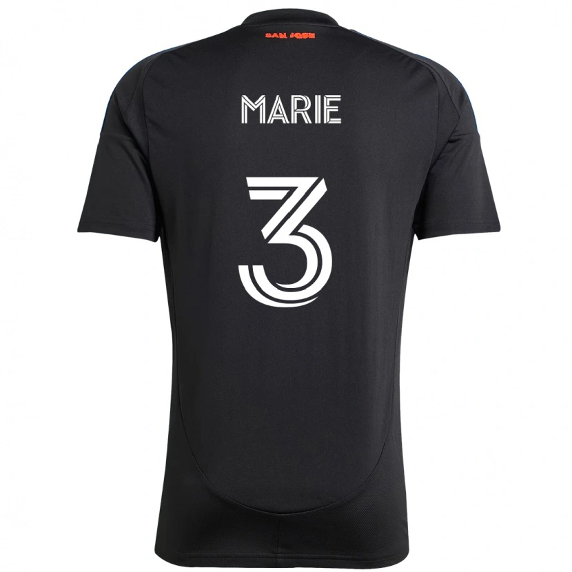 Danxen Dames Paul Marie #3 Zwart Donkerblauw Thuisshirt Thuistenue 2025/26 T-Shirt