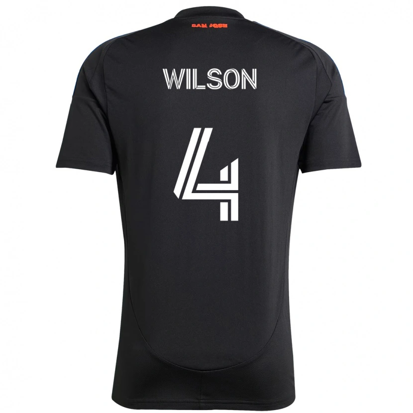 Danxen Dames Bruno Wilson #4 Zwart Donkerblauw Thuisshirt Thuistenue 2025/26 T-Shirt