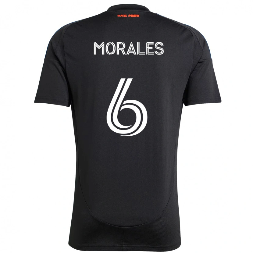 Danxen Dames Alfredo Morales #6 Zwart Donkerblauw Thuisshirt Thuistenue 2025/26 T-Shirt