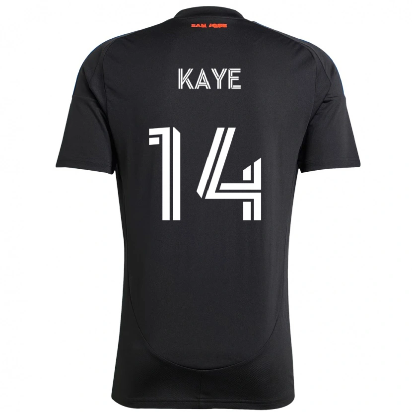 Danxen Dames Mark-Anthony Kaye #14 Zwart Donkerblauw Thuisshirt Thuistenue 2025/26 T-Shirt