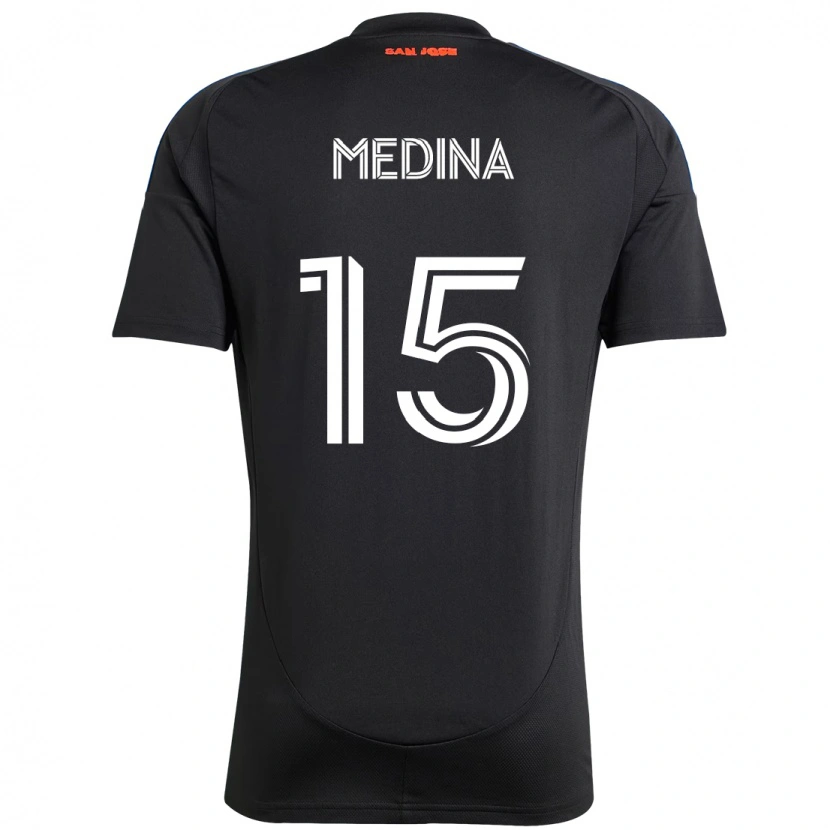 Danxen Dames Cruz Medina #15 Zwart Donkerblauw Thuisshirt Thuistenue 2025/26 T-Shirt
