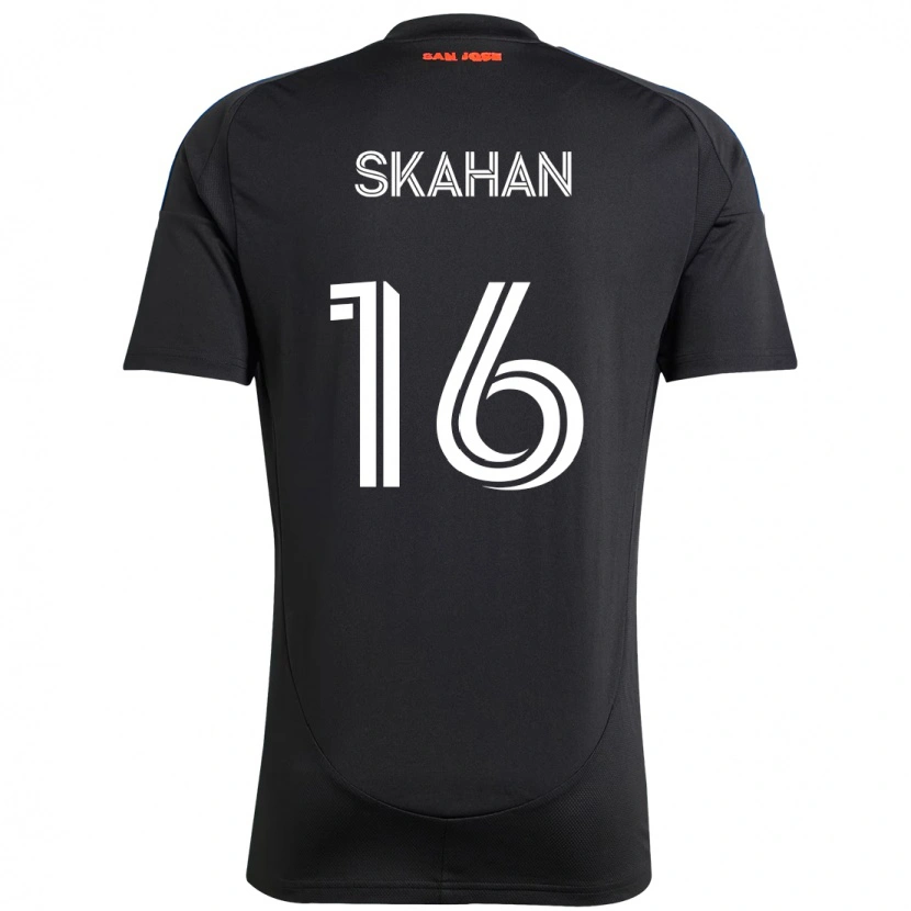Danxen Dames Jack Skahan #16 Zwart Donkerblauw Thuisshirt Thuistenue 2025/26 T-Shirt