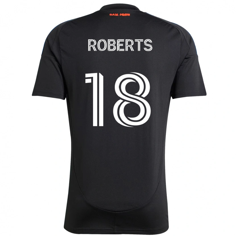 Danxen Dames Reid Roberts #18 Zwart Donkerblauw Thuisshirt Thuistenue 2025/26 T-Shirt