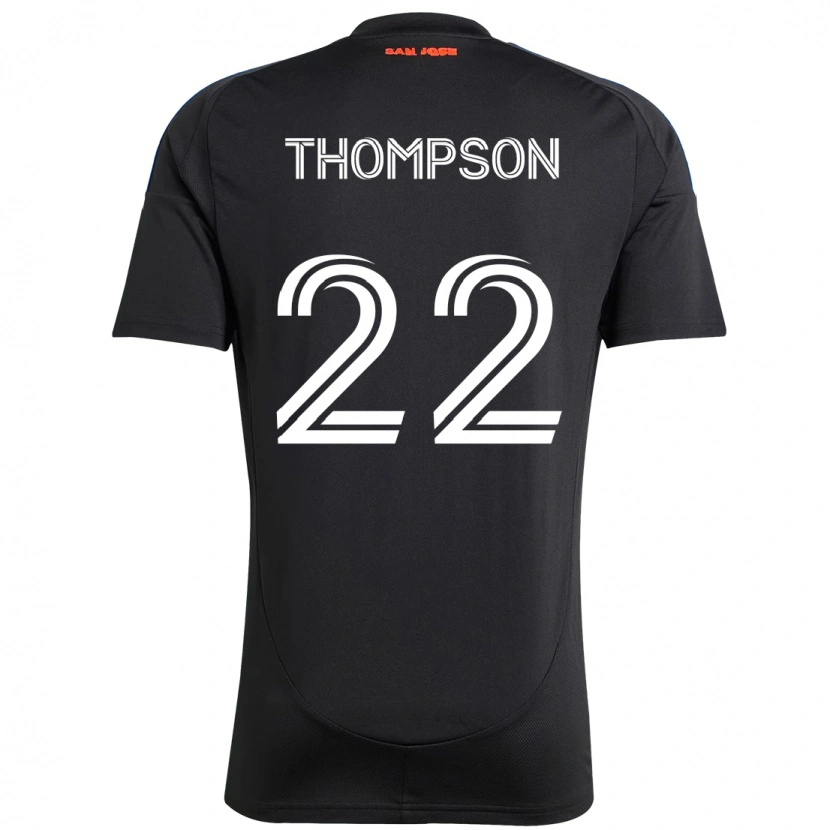 Danxen Dames Tommy Thompson #22 Zwart Donkerblauw Thuisshirt Thuistenue 2025/26 T-Shirt
