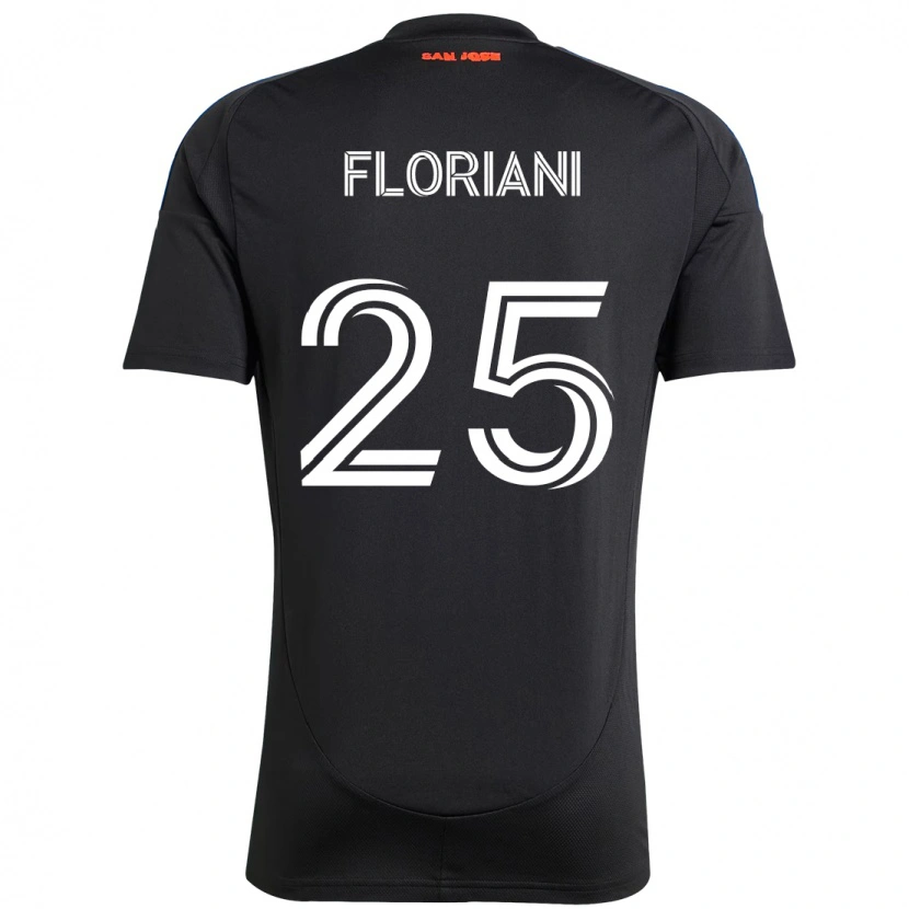 Danxen Dames Max Floriani #25 Zwart Donkerblauw Thuisshirt Thuistenue 2025/26 T-Shirt