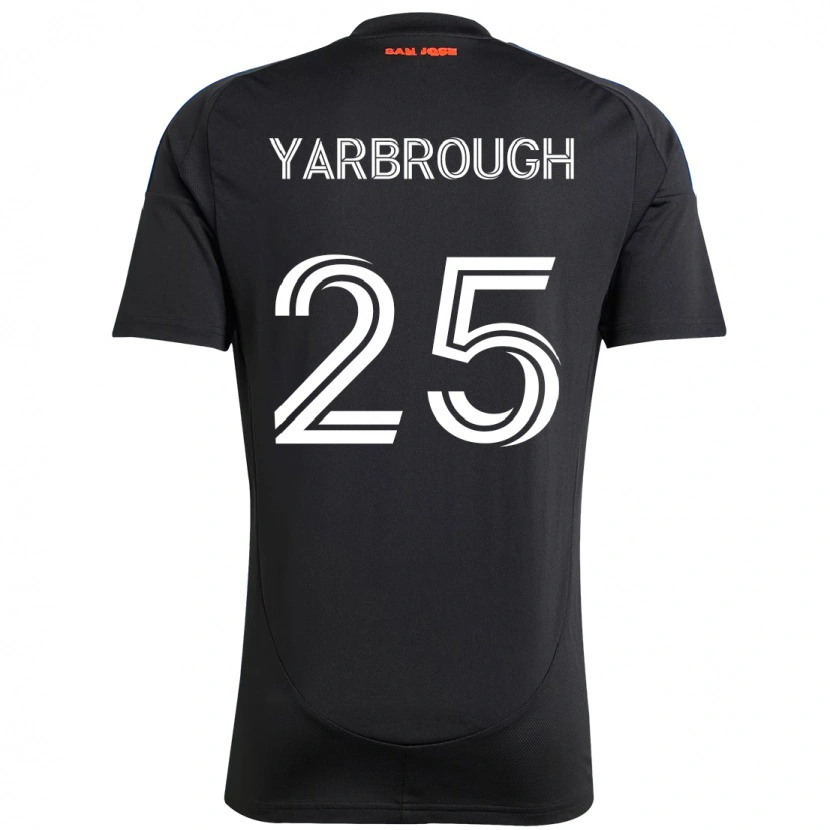 Danxen Dames William Yarbrough #25 Zwart Donkerblauw Thuisshirt Thuistenue 2025/26 T-Shirt