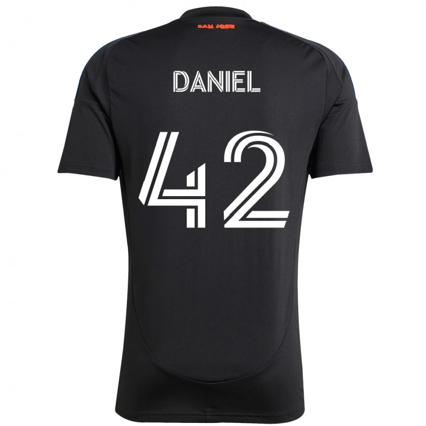 Danxen Dames Daniel #42 Zwart Donkerblauw Thuisshirt Thuistenue 2025/26 T-Shirt