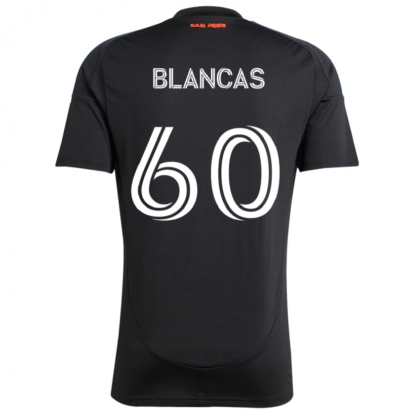 Danxen Dames Eduardo Blancas #60 Zwart Donkerblauw Thuisshirt Thuistenue 2025/26 T-Shirt