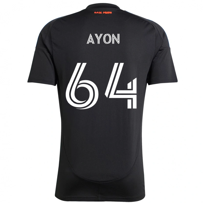 Danxen Dames Jerry Ayon #64 Zwart Donkerblauw Thuisshirt Thuistenue 2025/26 T-Shirt
