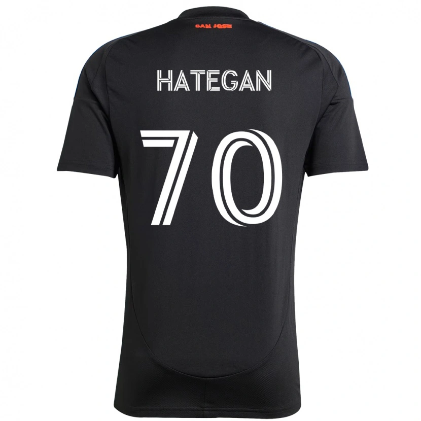 Danxen Dames Roberto Hategan #70 Zwart Donkerblauw Thuisshirt Thuistenue 2025/26 T-Shirt