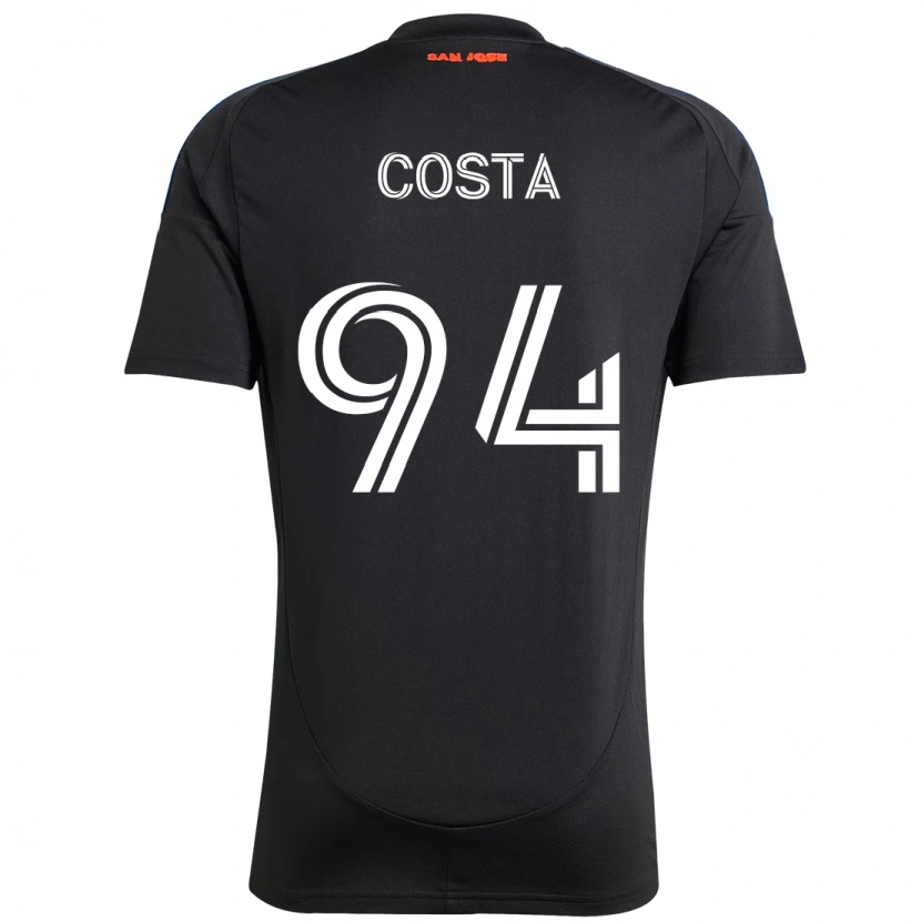 Danxen Dames Vítor Costa #94 Zwart Donkerblauw Thuisshirt Thuistenue 2025/26 T-Shirt