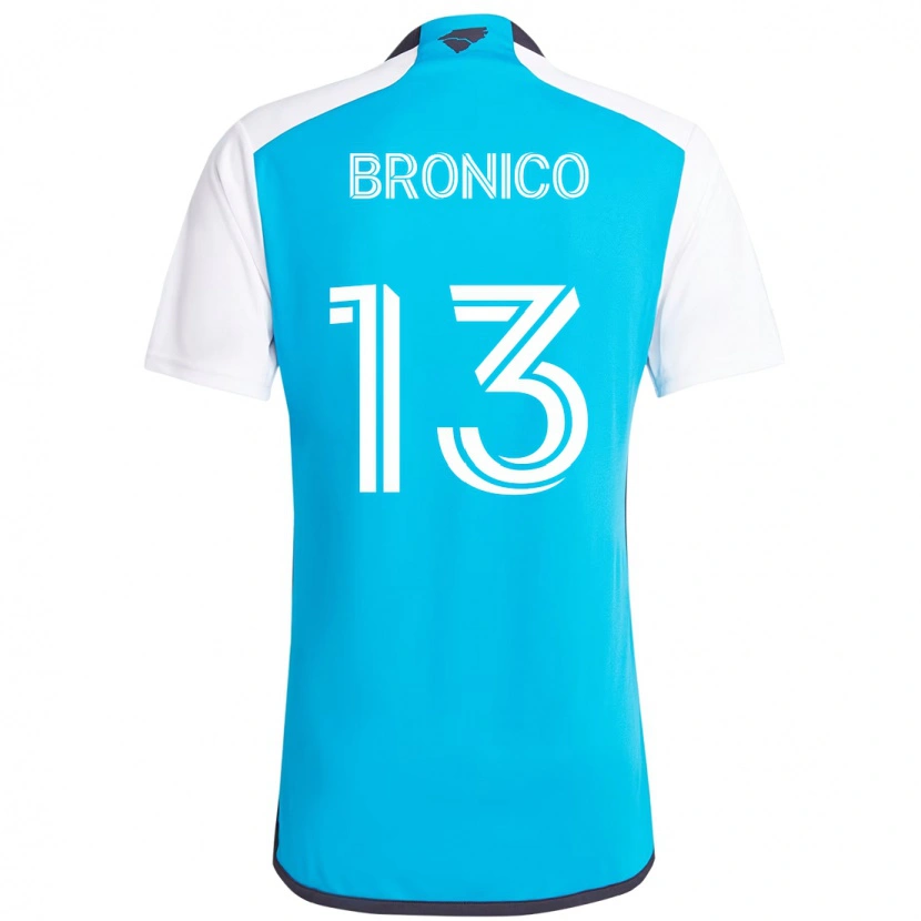 Danxen Dames Brandt Bronico #13 Hemelsblauw Wit Thuisshirt Thuistenue 2025/26 T-Shirt