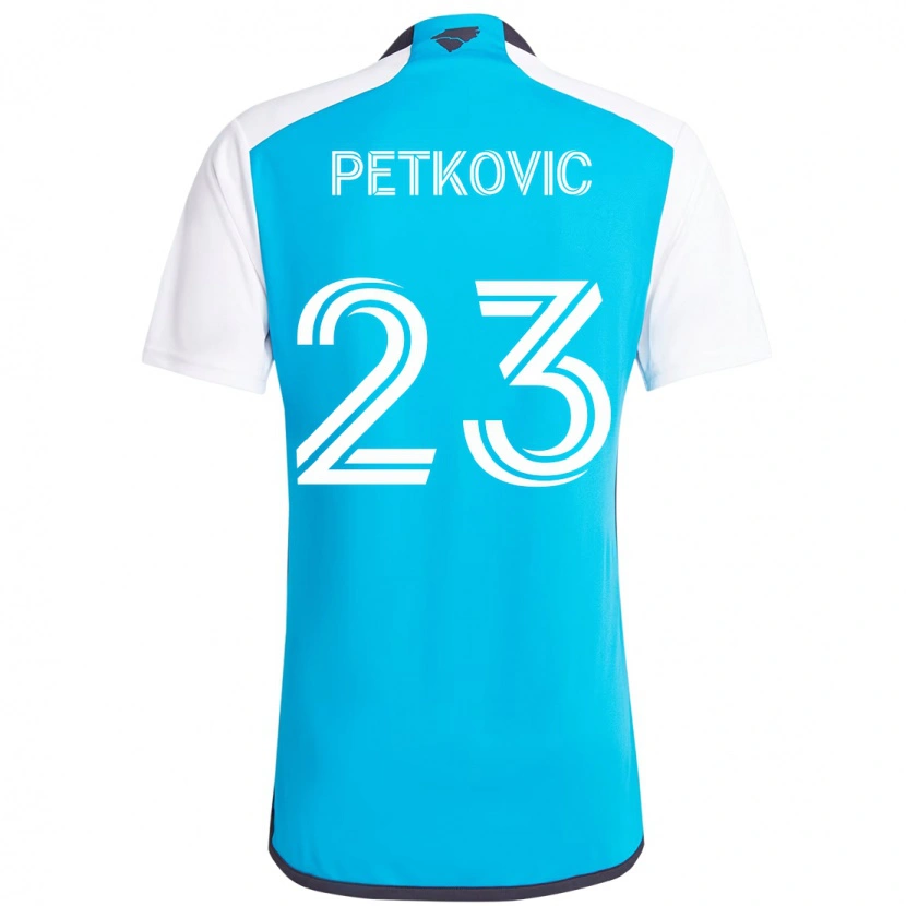 Danxen Dames Nikola Petkovic #23 Hemelsblauw Wit Thuisshirt Thuistenue 2025/26 T-Shirt