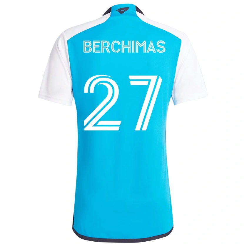 Danxen Dames Nimfasha Berchimas #27 Hemelsblauw Wit Thuisshirt Thuistenue 2025/26 T-Shirt