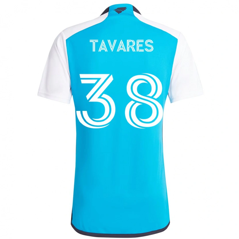 Danxen Dames Iuri Tavares #38 Hemelsblauw Wit Thuisshirt Thuistenue 2025/26 T-Shirt