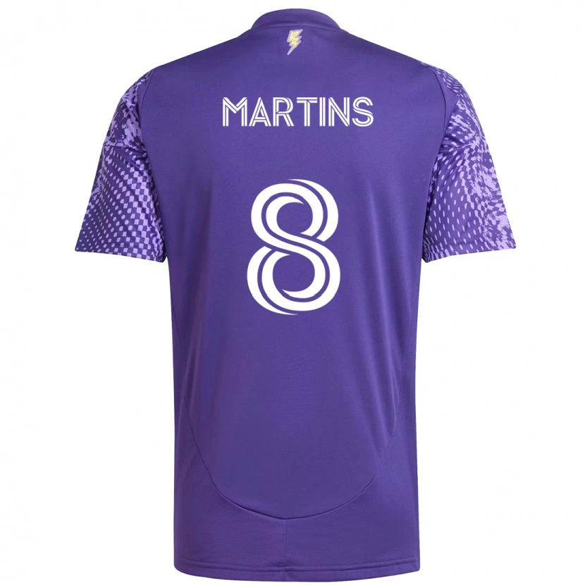 Danxen Dames Felipe Martins #8 Paars Wit Thuisshirt Thuistenue 2025/26 T-Shirt