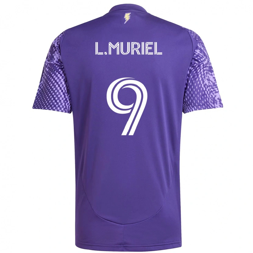 Danxen Dames Luis Muriel #9 Paars Wit Thuisshirt Thuistenue 2025/26 T-Shirt