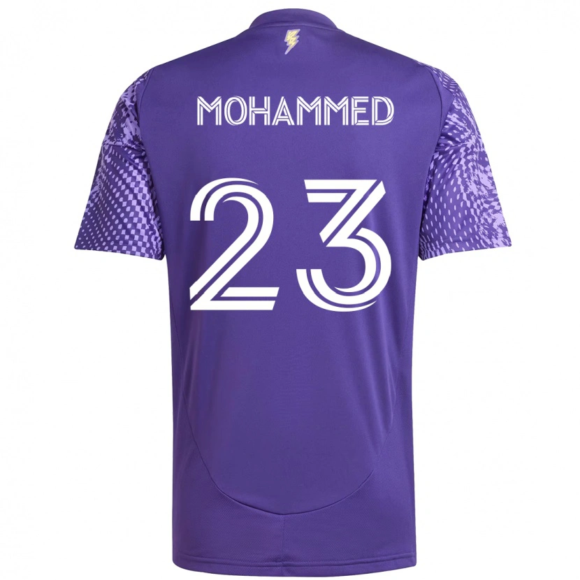 Danxen Dames Shak Mohammed #23 Paars Wit Thuisshirt Thuistenue 2025/26 T-Shirt