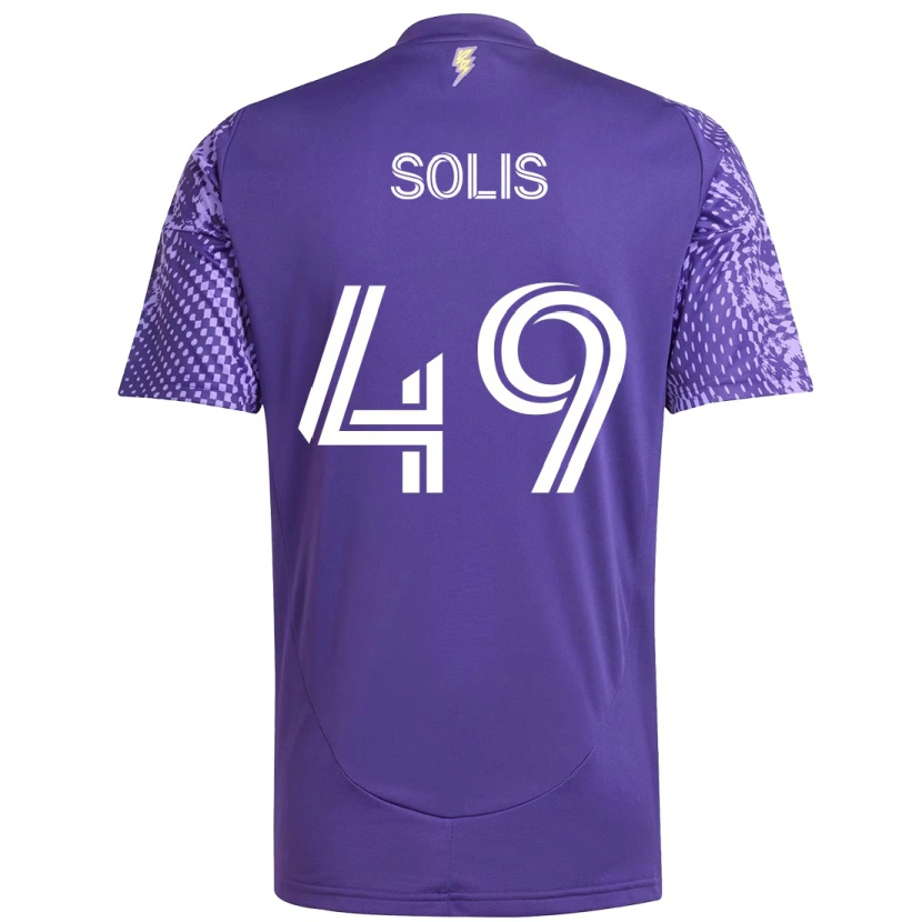 Danxen Dames Jhon Solís #49 Paars Wit Thuisshirt Thuistenue 2025/26 T-Shirt