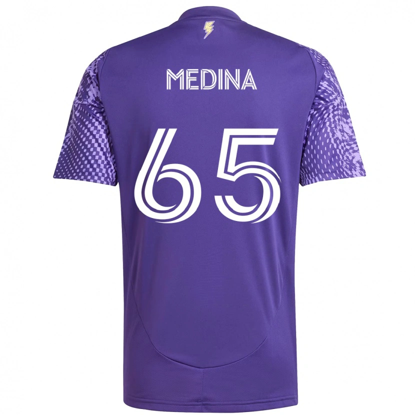 Danxen Dames Cristian Medina #65 Paars Wit Thuisshirt Thuistenue 2025/26 T-Shirt