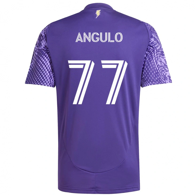 Danxen Dames Iván Angulo #77 Paars Wit Thuisshirt Thuistenue 2025/26 T-Shirt
