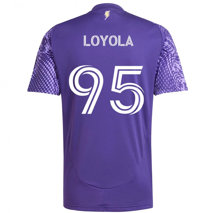 Danxen Dames Favian Loyola #95 Paars Wit Thuisshirt Thuistenue 2025/26 T-Shirt
