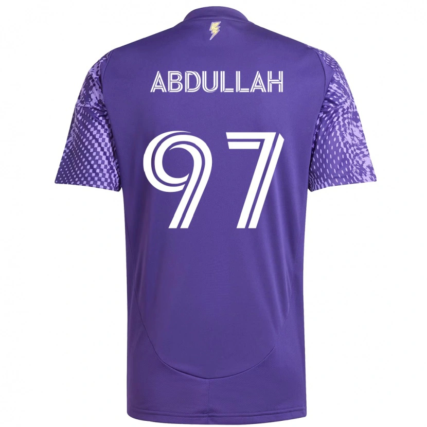 Danxen Dames Majed Abdullah #97 Paars Wit Thuisshirt Thuistenue 2025/26 T-Shirt