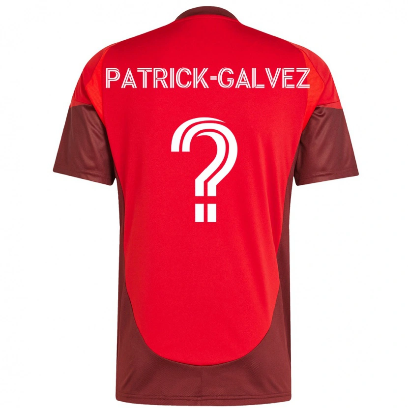 Danxen Dames Pablo Patrick-Galvez #0 Rood Wit Thuisshirt Thuistenue 2025/26 T-Shirt