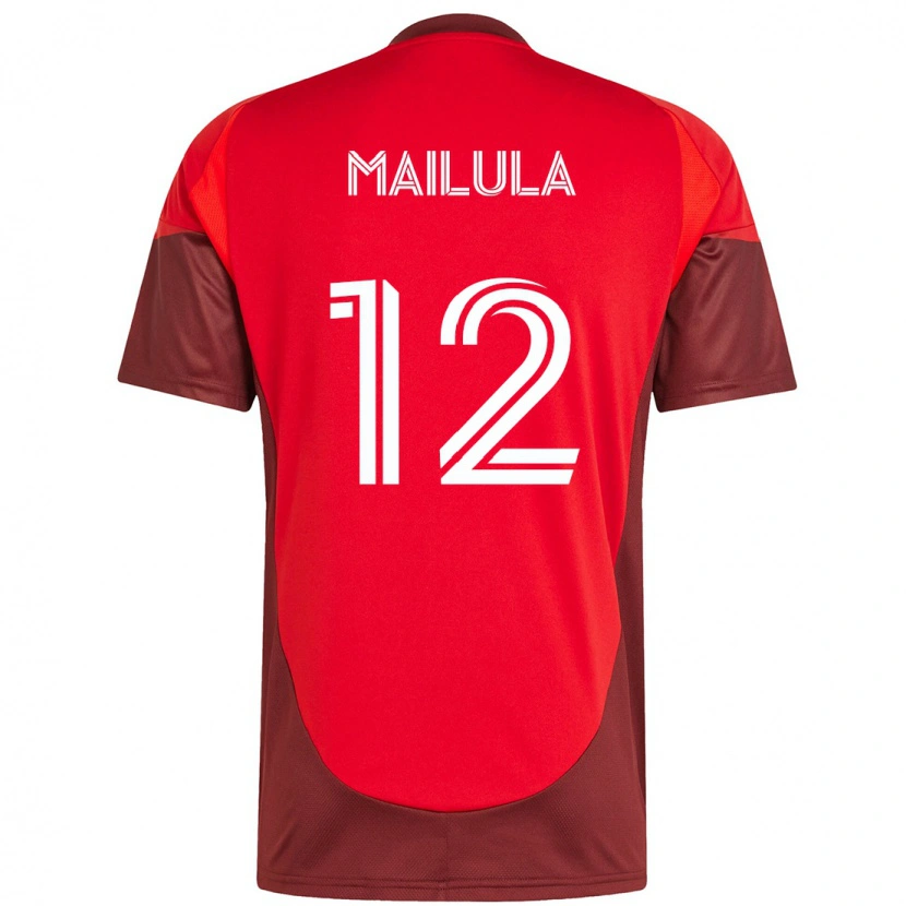 Danxen Dames Cassius Mailula #12 Rood Wit Thuisshirt Thuistenue 2025/26 T-Shirt