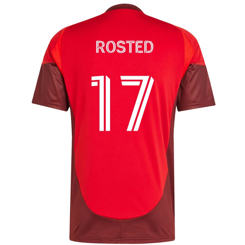 Danxen Dames Sigurd Rosted #17 Rood Wit Thuisshirt Thuistenue 2025/26 T-Shirt