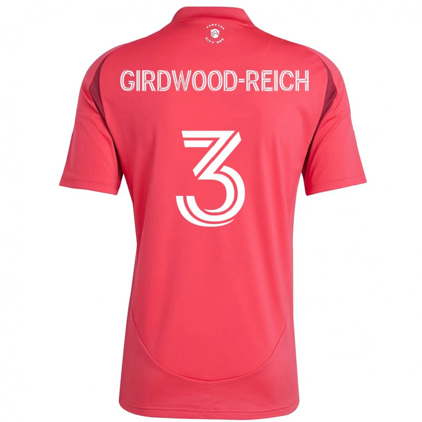 Danxen Dames Jake Girdwood-Reich #3 Magenta Wit Thuisshirt Thuistenue 2025/26 T-Shirt