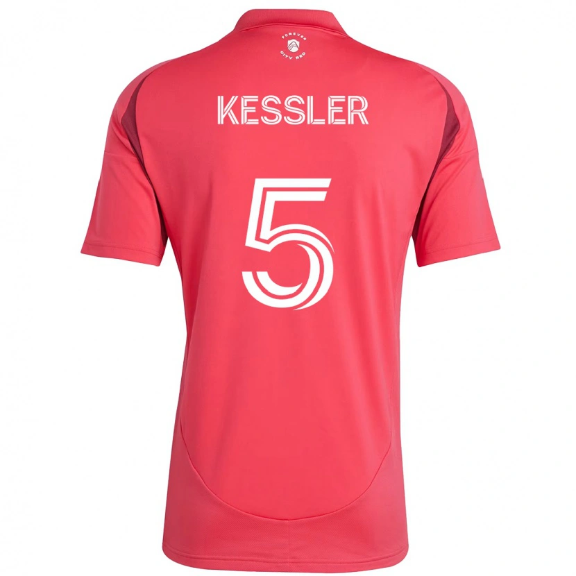 Danxen Dames Henry Kessler #5 Magenta Wit Thuisshirt Thuistenue 2025/26 T-Shirt