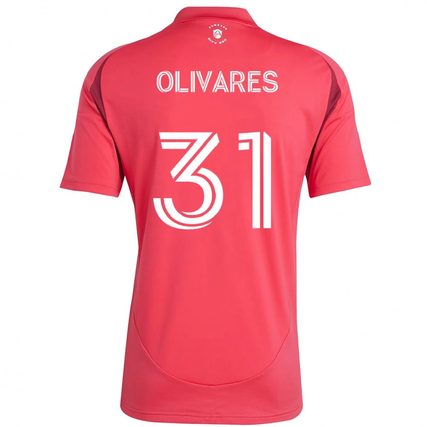 Danxen Dames Christian Olivares #31 Magenta Wit Thuisshirt Thuistenue 2025/26 T-Shirt