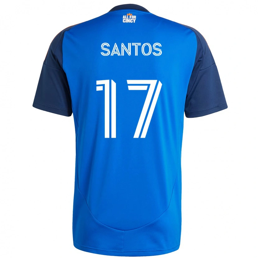 Danxen Dames Sergio Santos #17 Donkerblauw Oranje Thuisshirt Thuistenue 2025/26 T-Shirt