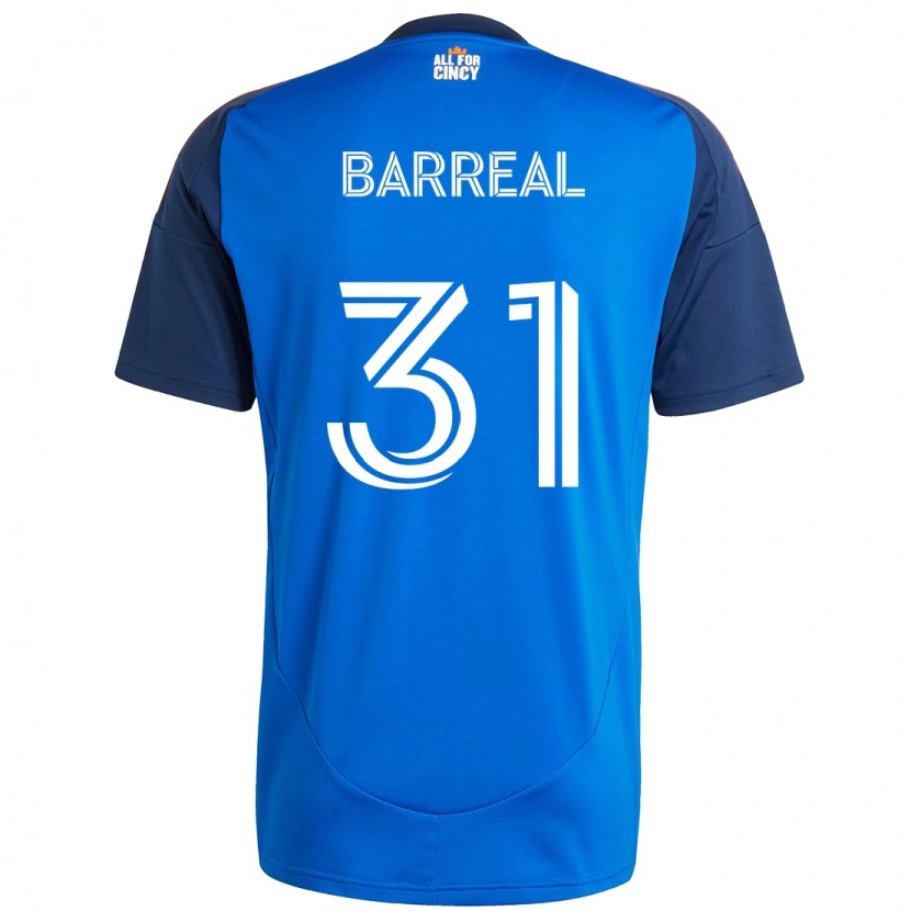 Danxen Dames Álvaro Barreal #31 Donkerblauw Oranje Thuisshirt Thuistenue 2025/26 T-Shirt