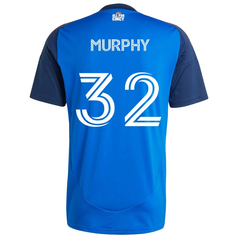 Danxen Dames Ian Murphy #32 Donkerblauw Oranje Thuisshirt Thuistenue 2025/26 T-Shirt