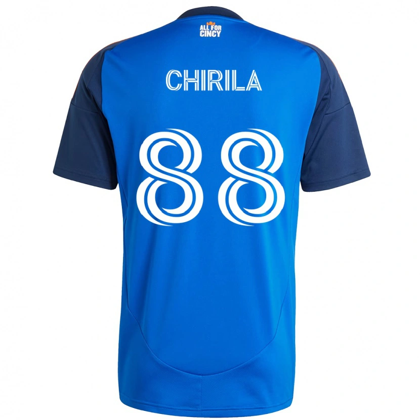 Danxen Dames Andrei Chirilă #88 Donkerblauw Oranje Thuisshirt Thuistenue 2025/26 T-Shirt
