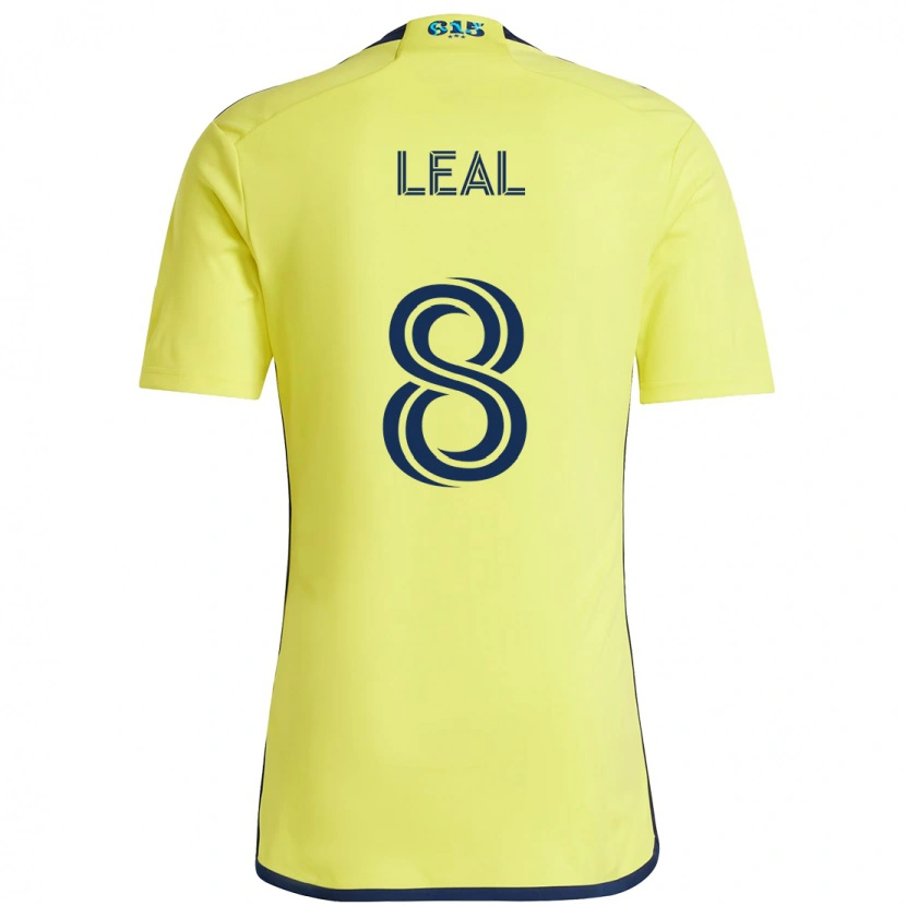 Danxen Dames Randall Leal #8 Geel Marineblauw Thuisshirt Thuistenue 2025/26 T-Shirt