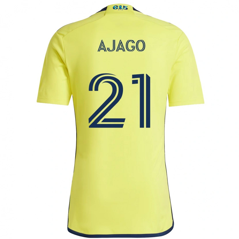 Danxen Dames Forster Ajago #21 Geel Marineblauw Thuisshirt Thuistenue 2025/26 T-Shirt