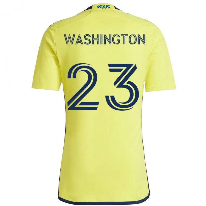 Danxen Dames Taylor Washington #23 Geel Marineblauw Thuisshirt Thuistenue 2025/26 T-Shirt
