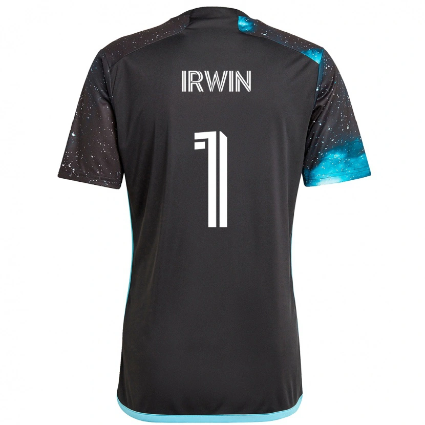 Danxen Dames Clint Irwin #1 Zwart Blauw Thuisshirt Thuistenue 2025/26 T-Shirt